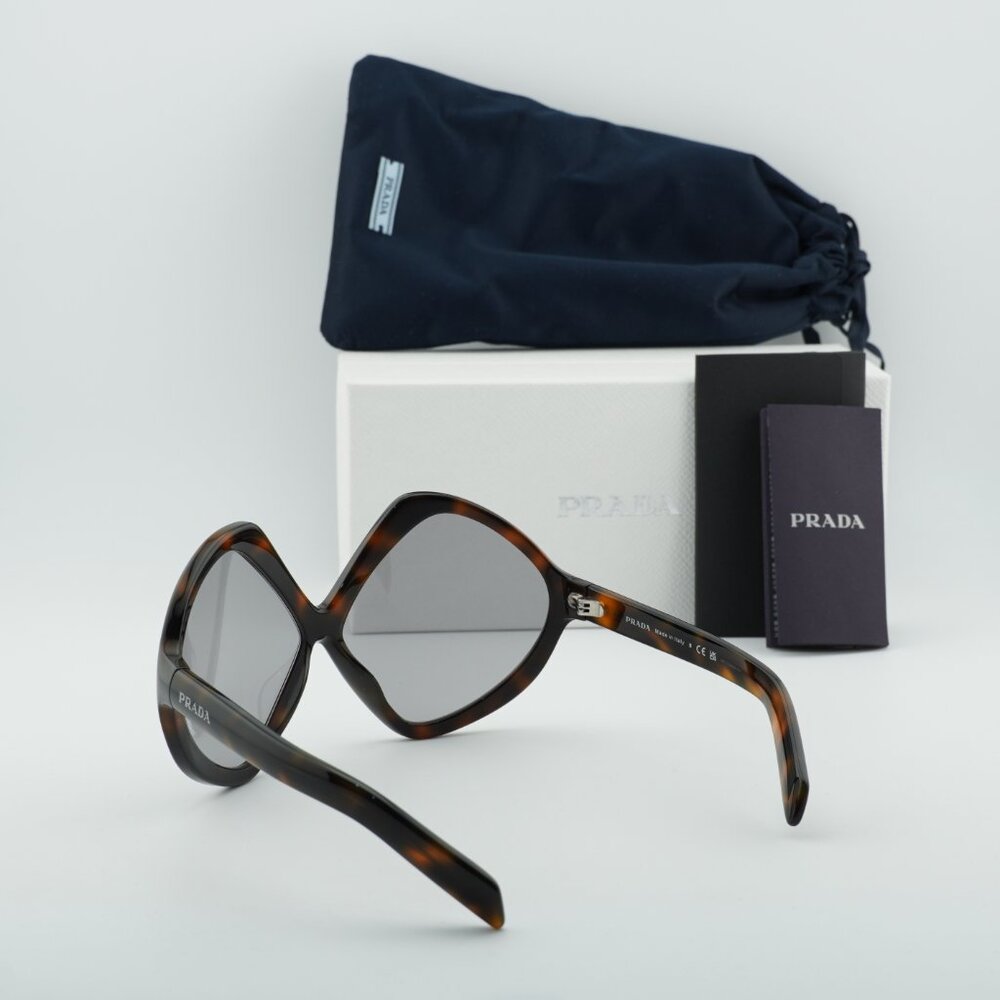 Prada PRB21S 20D50Q Geometric Sunglasses – Juniper Havana\ Grey - Picture 10 of 10